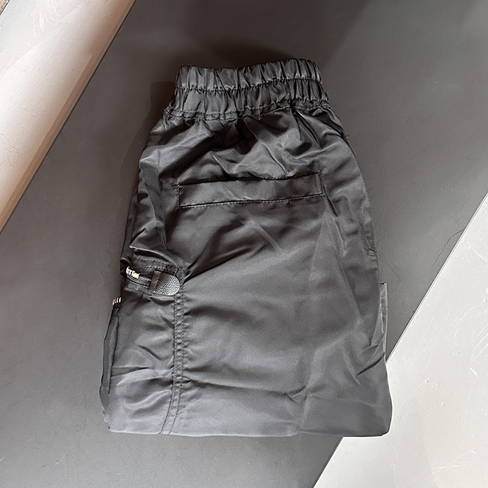 リック オーウェンス メンズ モダン ブラック ハーフパンツ - Rick Owens Half-pants - ri130x