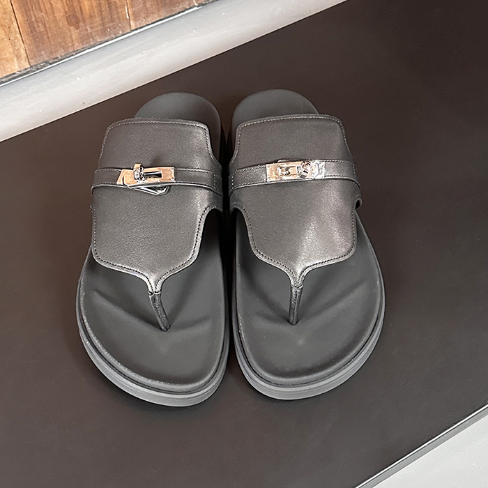 エルメス ユニセックス カーフスキン エンパイア サンダル  -  - he306x