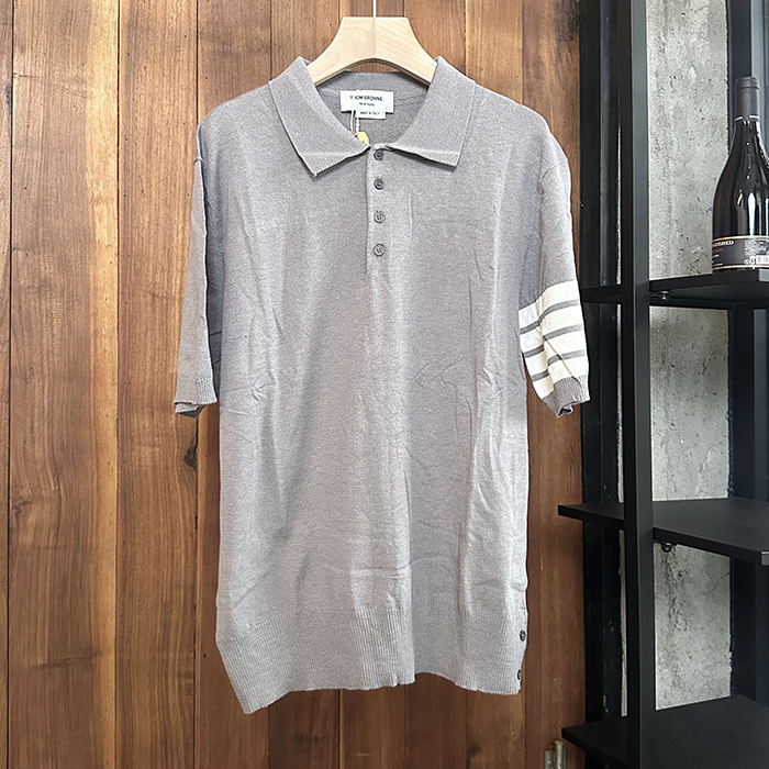 トムブラウン メンズ ポロ 半袖Tシャツ - Polo- thc7644x