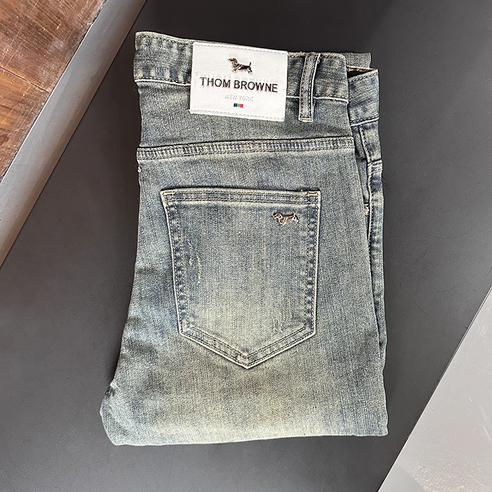 トムブラウン メンズ グレー ジーンズ - Gray - th88x