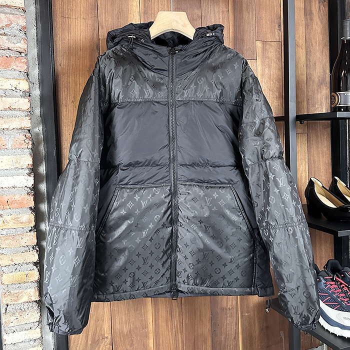  - ルイヴィトンメンズ LOGO ダックダウン パディング Lou01623x.Size(s - xl).ブラック