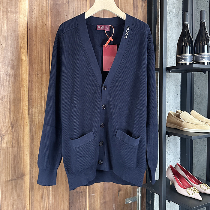 グッチ メンズ Vネック ニット カーディガン -  - guc7803x