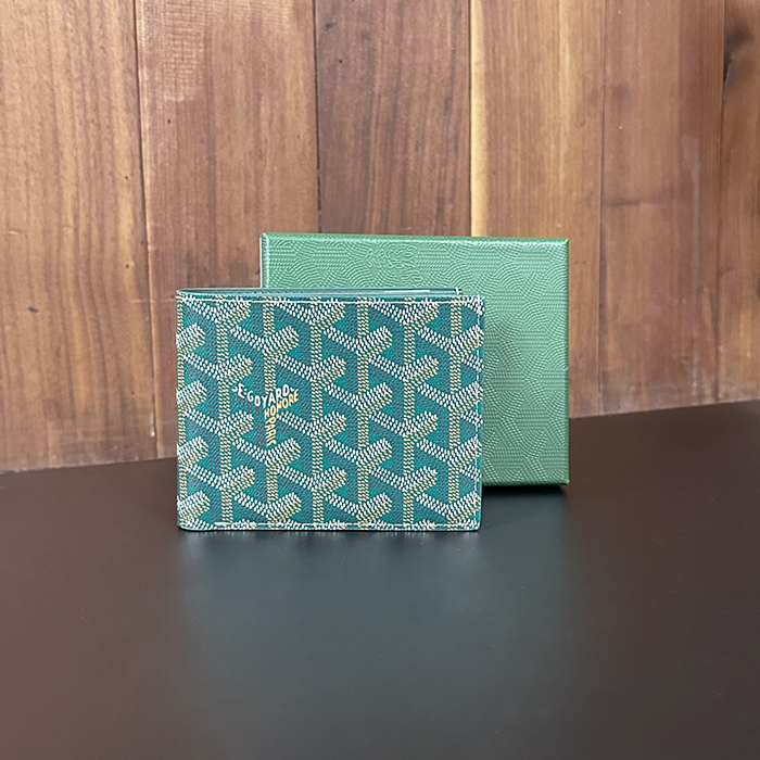 ゴヤール ユニセックス グリーン ビクトワール 二つ折り財布 - Victoire s - gow52x