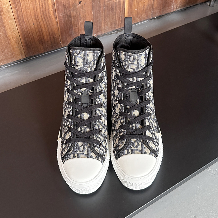 ディオール ユニセックス オブリーク トップ スニーカー - Oblique High-top  - dis1631x