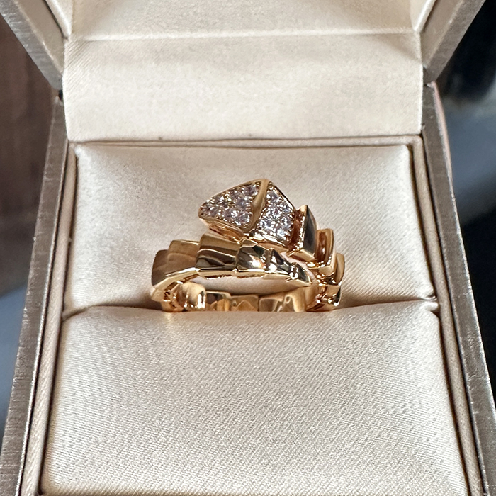 BULGARI Rose Gold ring - ブルガリレディース ローズゴールド リング BUL0026.