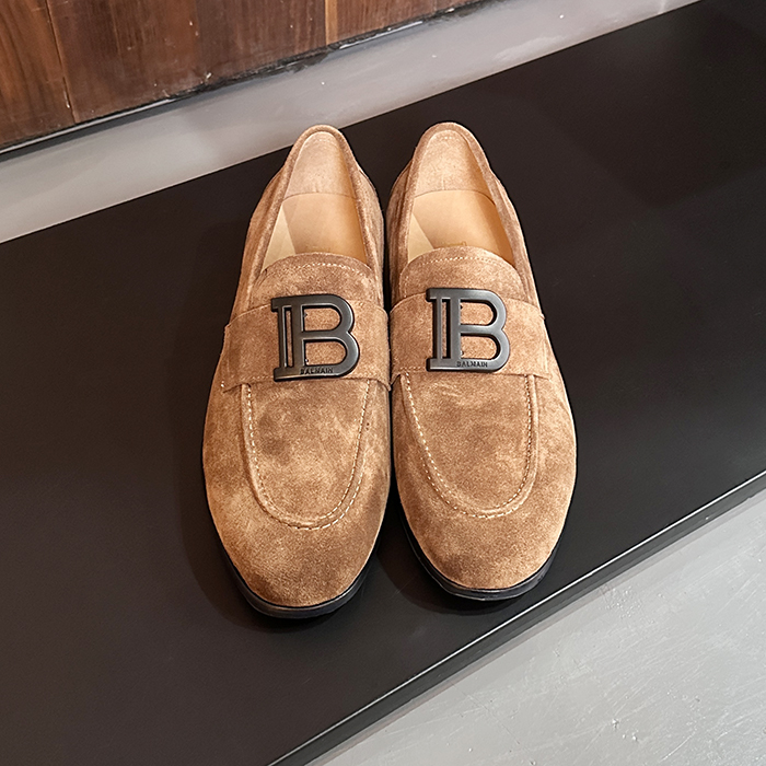 バルマン メンズ キャメルローファー - Balmain Camel- bas47x