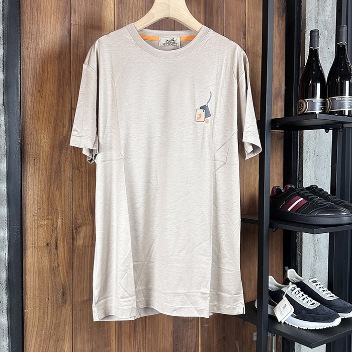 エルメス メンズ ラウンドネック半袖Tシャツ -  Round- hec5217x