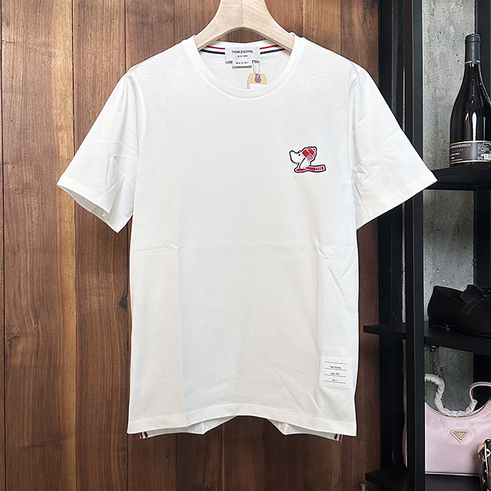 トムブラウン メンズ ラウンドネック半袖Tシャツ -  - thc7657x