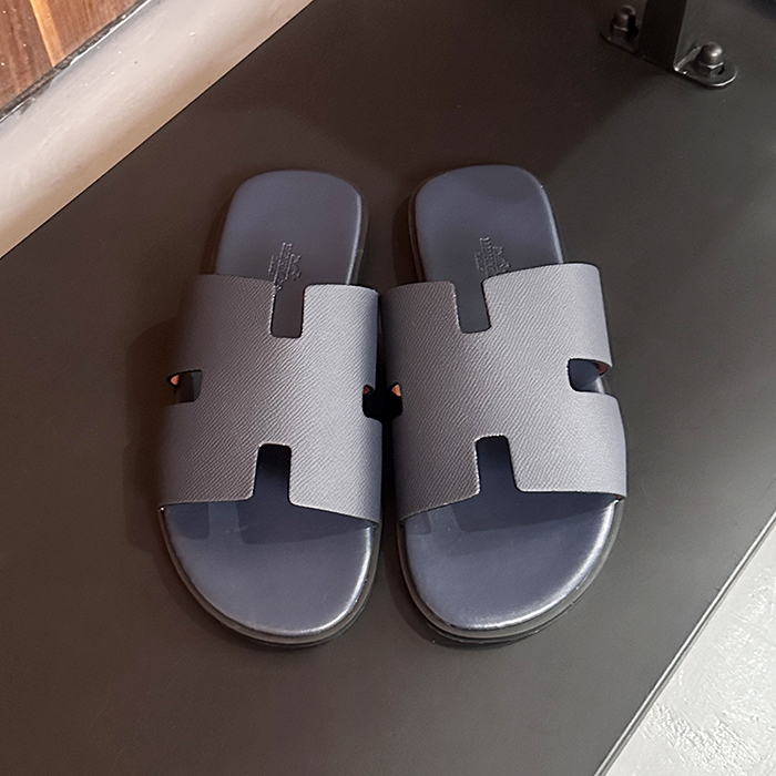 Oasis - エルメス メンズ クラシック オアシスレザーサンダル Her0265x.2(ネイビー/オレンジ)