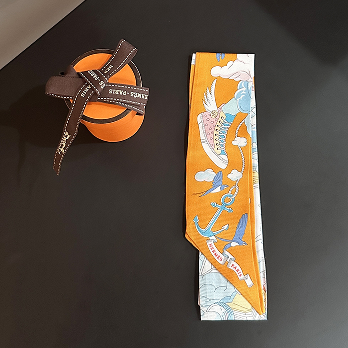 エルメス レディース Sur Mon Nuage トゥイリ オレンジ  -   Orange - acc349x