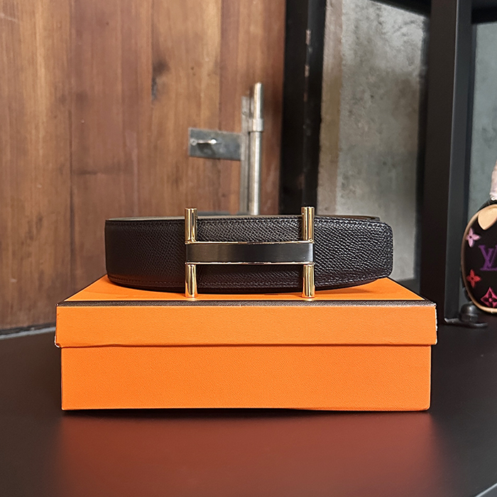 エルメス メンズ ブリッジ バックル リバーシブル ベルト -  Brigde Buckle  - bel326x