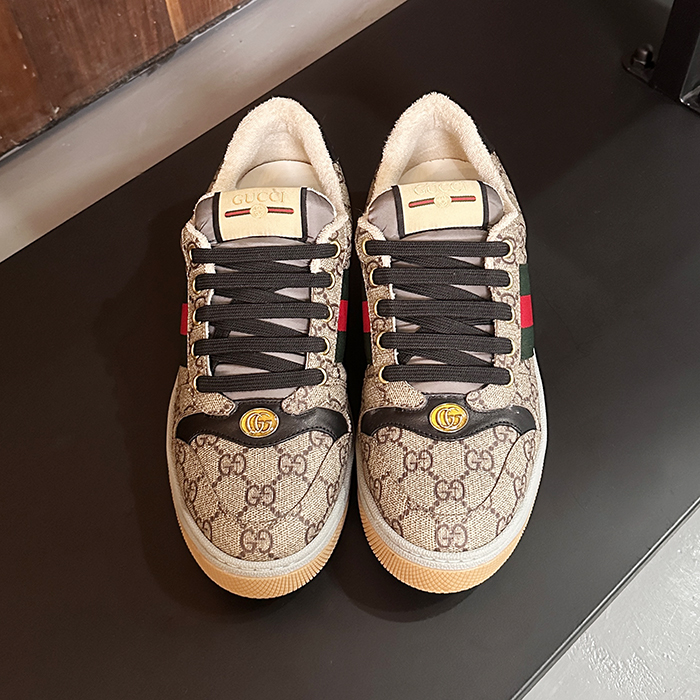 グッチ ユニセックス 더티 올드 フラワー スクリーナー スニーカー  - - gu1055x