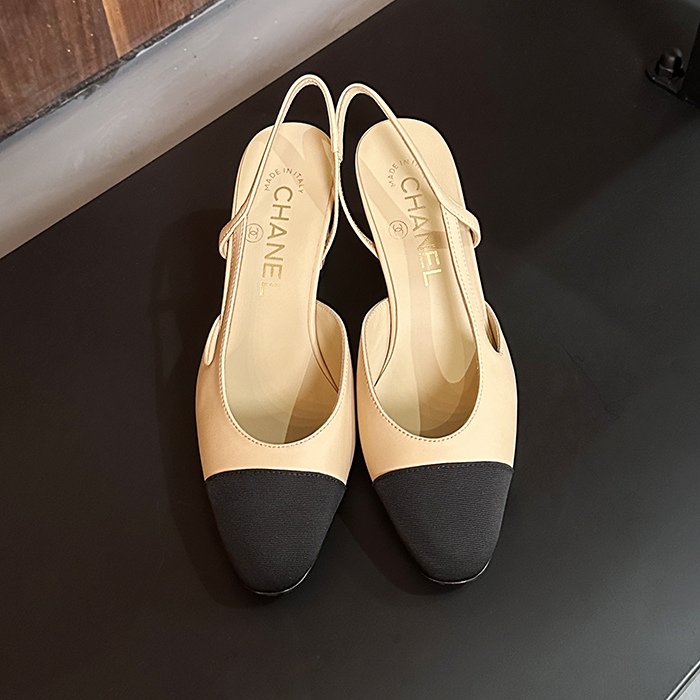 シャネルレディース クラシック スチール LOGOレザースリングバック Cnl0286x.ベージュ