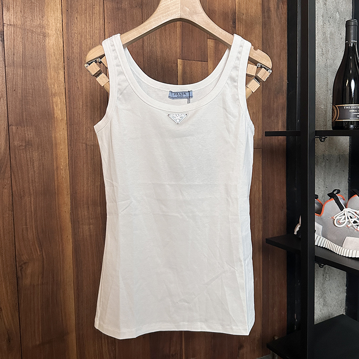 プラダ レディース ラウンドネックノースリーブ -  Round- prc6879x