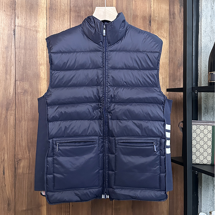 トムブラウン メンズ ダウン ベスト - Down Best - thc3891x