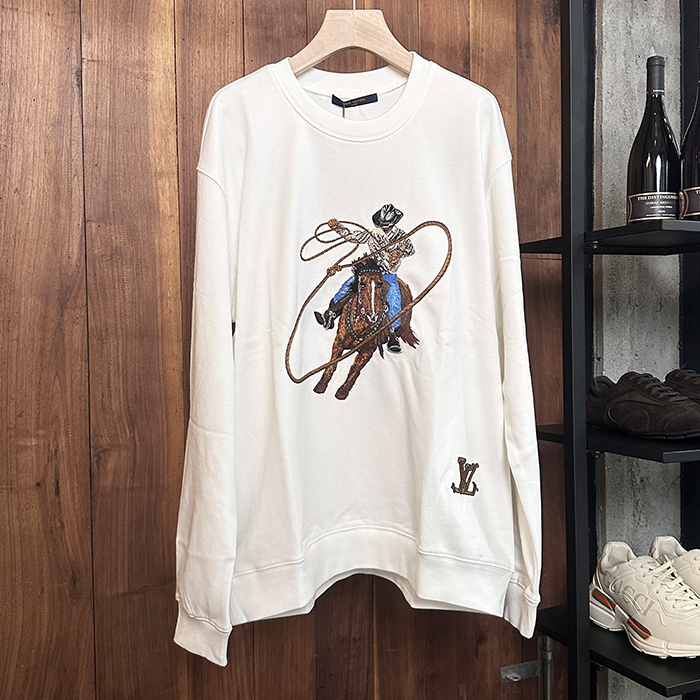 ルイヴィトン メンズ ラウンドネックスウェット -  Round- lvc4002x