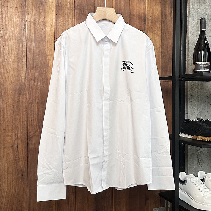 バーバリー メンズ クラシック ホワイト シャツ - White  - bur04495x