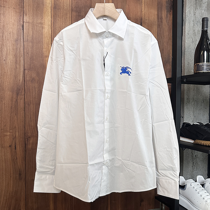 バーバリー メンズ クラシック ホワイト シャツ - White  - bur03982x