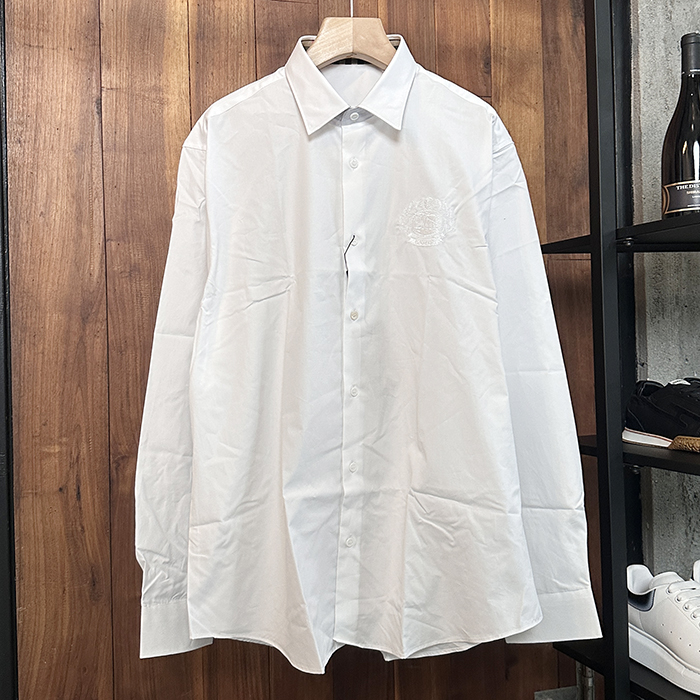 バーバリー メンズ ベーシック ホワイト シャツ - White  - bur04534x