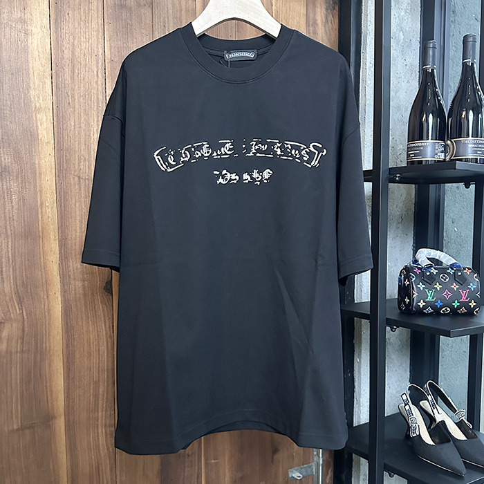 クロムハーツ メンズ ラウンドネック半袖Tシャツ - Round- chc0384x