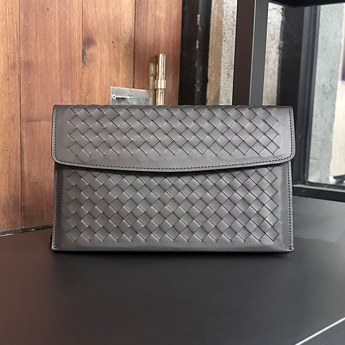  Hand25cm - ボッテガヴェネタレザーブラック メンズ ハンドバッグ BVB0096,25cm