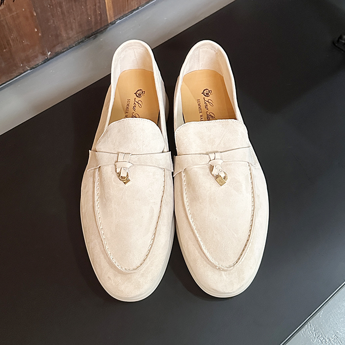  Men;s - ルルレモン メンズ レザーローファーLOROS0054.ベージュ