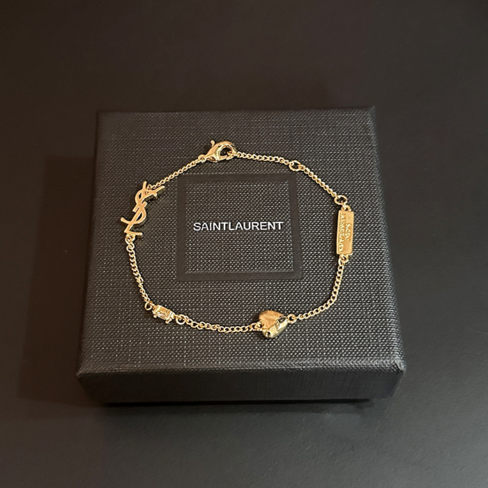 サンローラン レディース ゴールド ブレスレット -  Gold Bangle - acc0009x