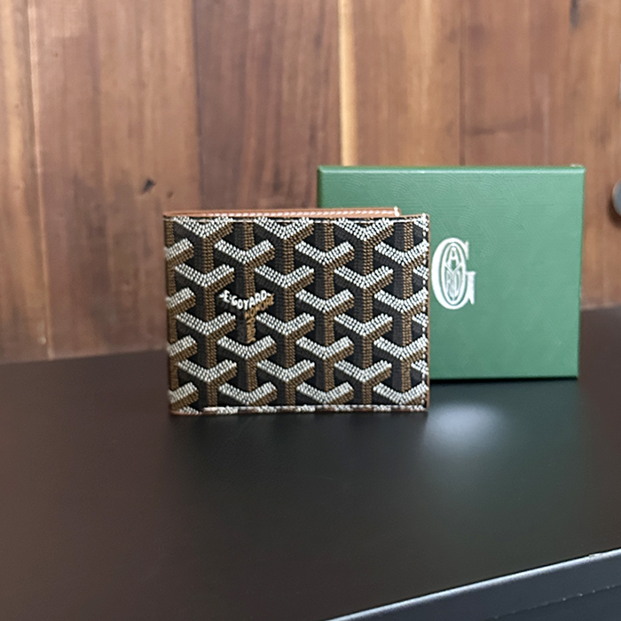 ゴヤール ユニセックス ブラックタンビクトワール 二つ折り財布 - Victoire s - gow51x