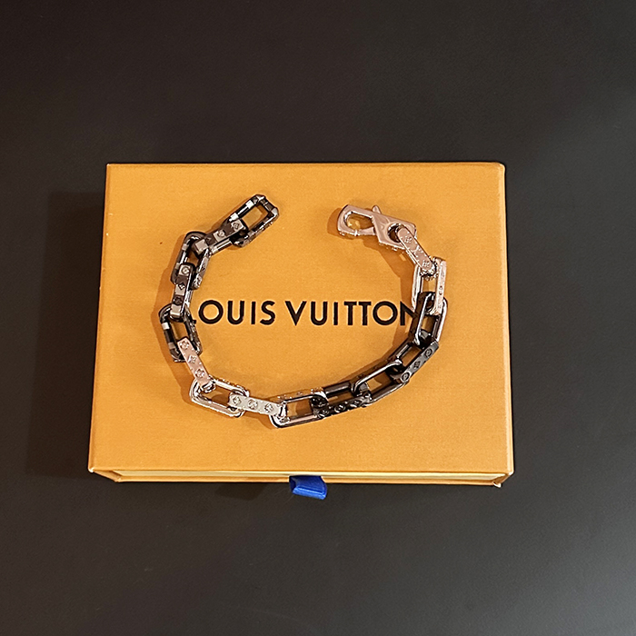 ルイヴィトン ヴァージル アブロー ブラック＆ホワイト ブレスレット - lv184x