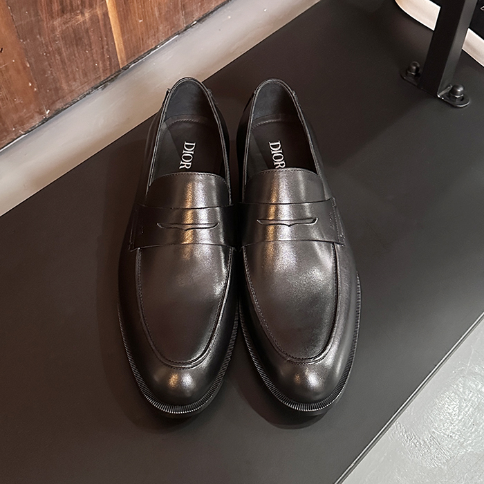 ディオール メンズ ブラックローファー - - di575x