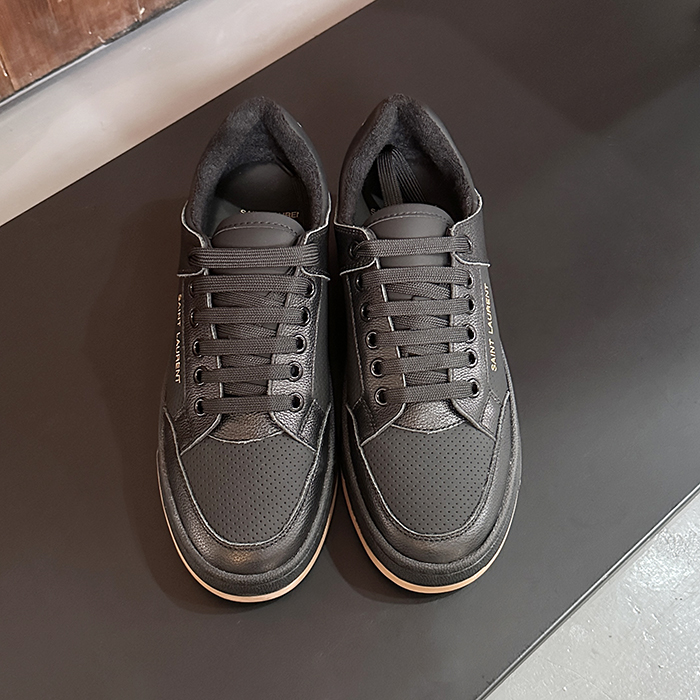 サンローラン ユニセックス ブラック スニーカー - - yss17x