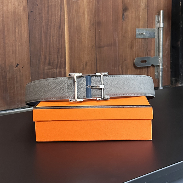エルメス メンズ アドリアン バックル リバーシブル ベルト -  Hadrien Buckle  - bel318x
