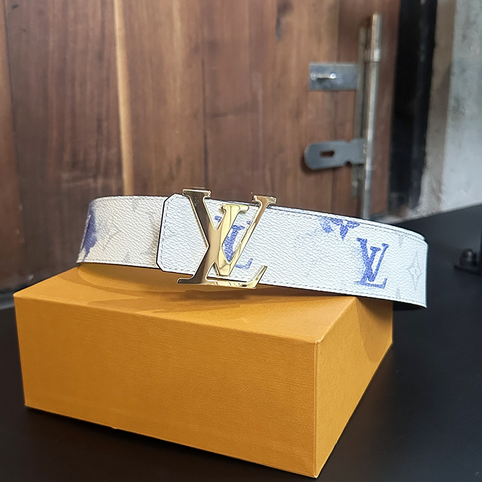   Belt,4.0cm,LOUBT0202 - ルイヴィトンメンズレザーベルト,4.0cm,ホワイト