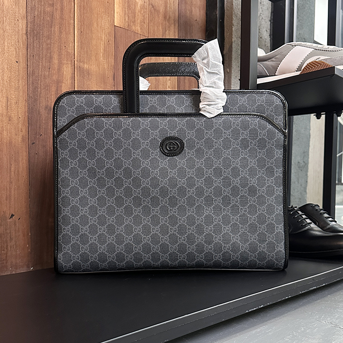 グッチ メンズ インターロッキング G ブリーフケース -Interlocking G Briefcase - gub9281x