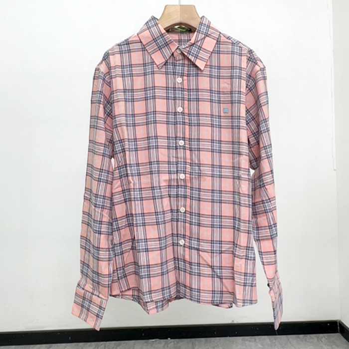 アクネ ユニセックス ピンク チェック シャツ - Acne StudiosPink Shirts - acn679x