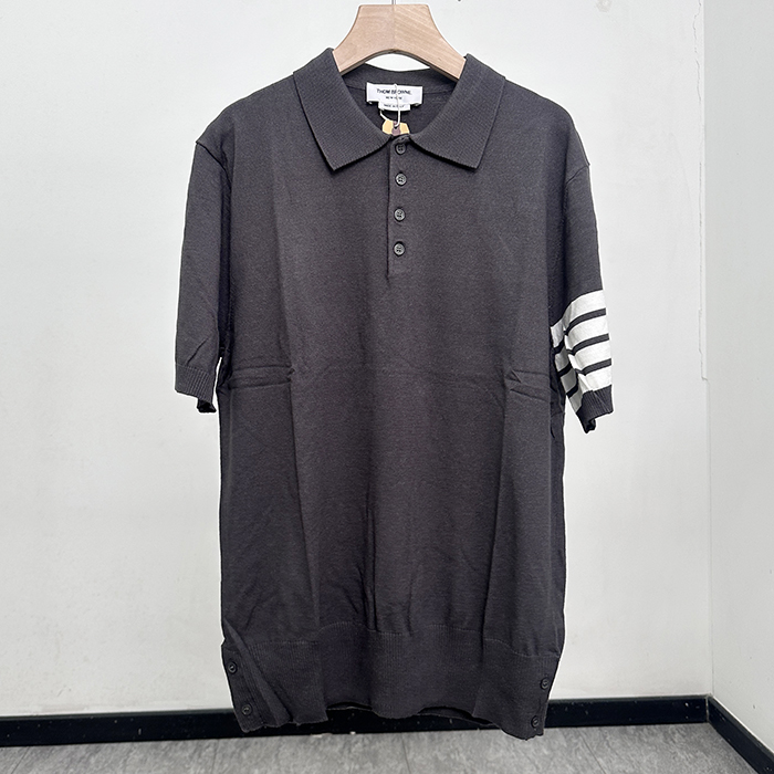 トムブラウン メンズ ポロ 半袖Tシャツ - Polo- thc7643x