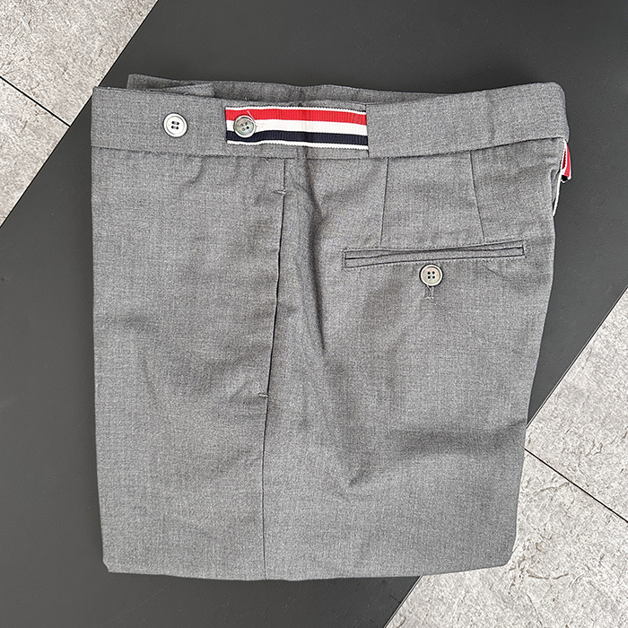  Slacks - トムブラウンメンズ ビジネス コットン スラックス Tho01086x.Size(グレー/ブラック/ネイビー)
