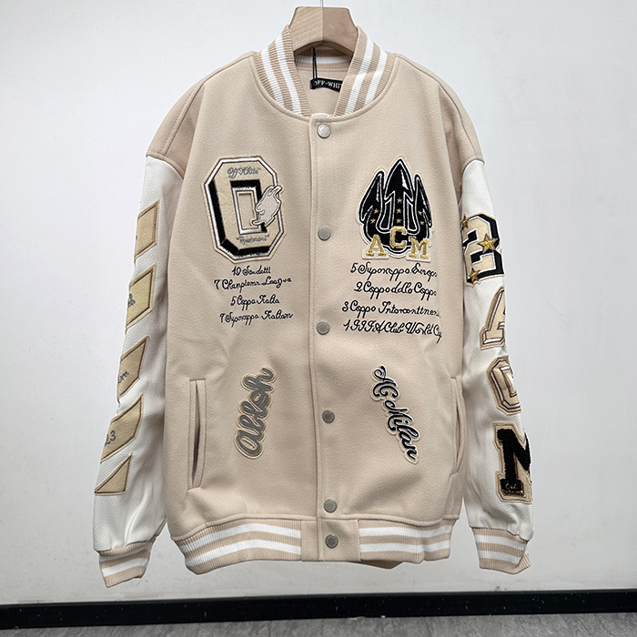 オフホワイト メンズ ボンバー ジャケット -  Bomber  - ofc8096x