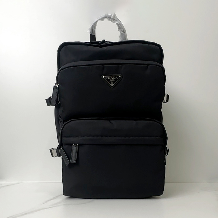 プラダ メンズ リナイロン レザー バックパック 2VZ101 - Re-Nylon And  - prb9260x