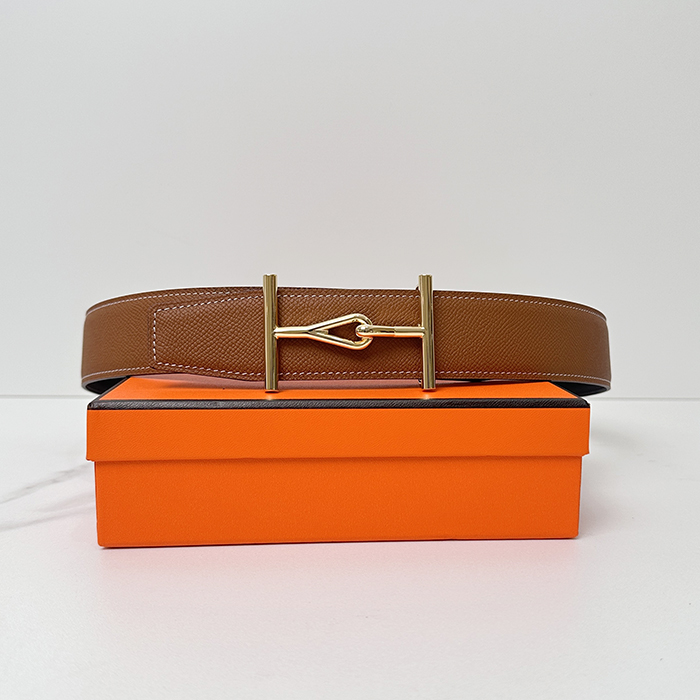 エルメス メンズ ジャンボ バックル リバーシブル ベルト - réversible - bel394x