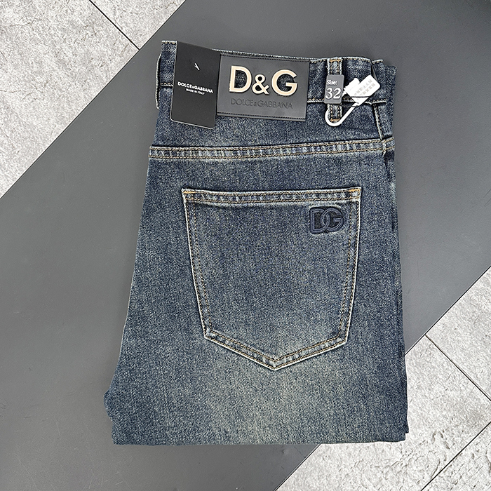 ディーアンドジー メンズ ブルー ジーンズ -   - doc2749x