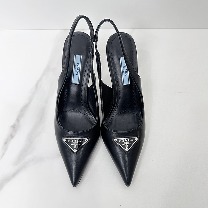 Prada High Heel Sling back ,PRAS0772 - プラダレディース スリングバック パンプスブラック