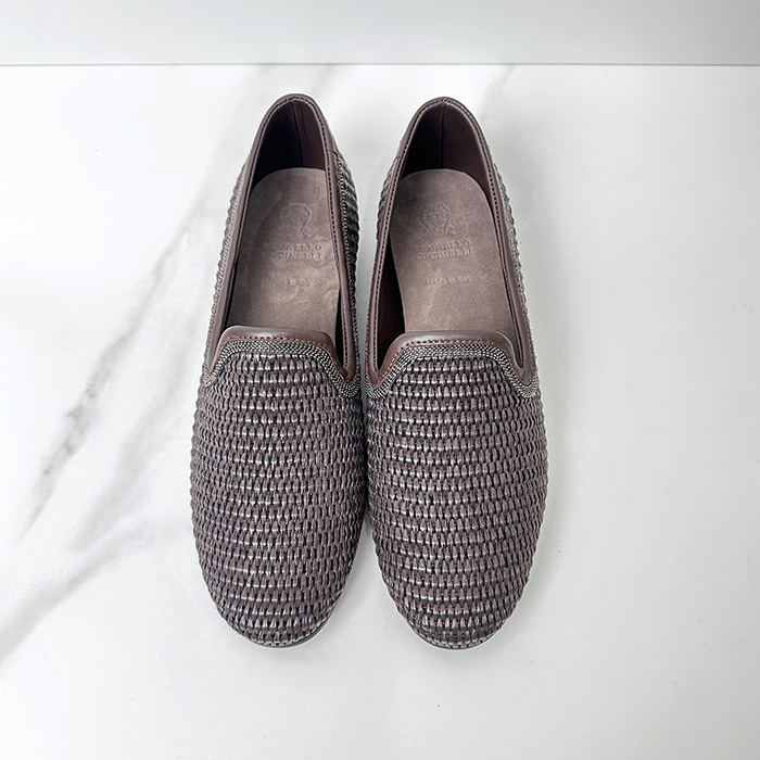 ブルネロ クチネリ レディース テクノラフィアローファー -  Cucinelli  Techno Raffia- brs7985x