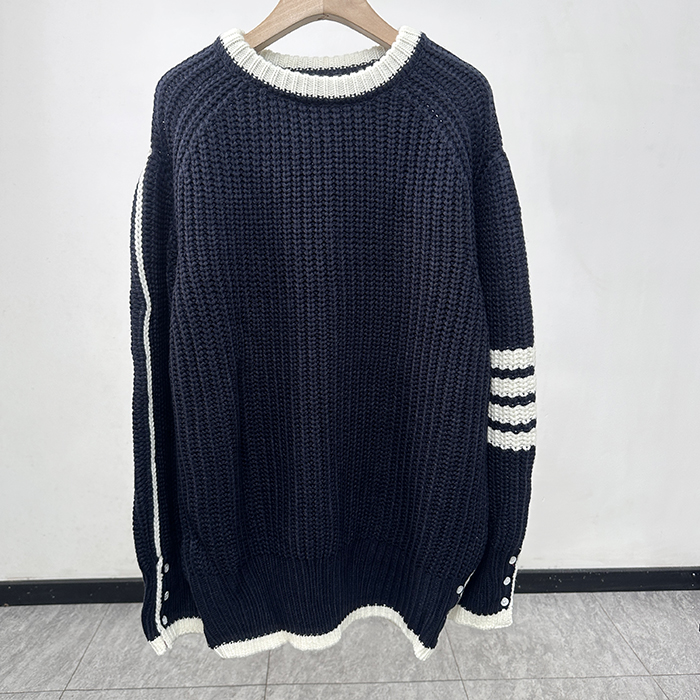 トムブラウン メンズ ラウンドネックセーター- er - thc4962x