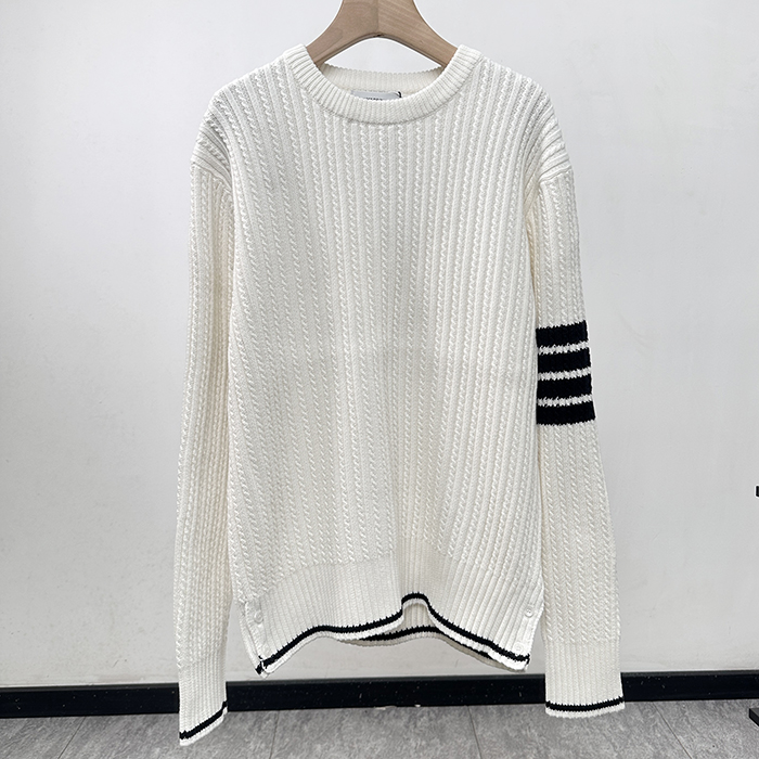 トムブラウン メンズ ラウンドネックセーター- er - thc8265x