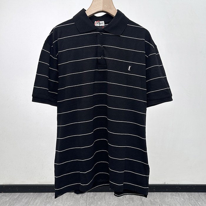 サンローラン メンズ ポロ 半袖Tシャツ - Saint laurent Polo- ysc7670x