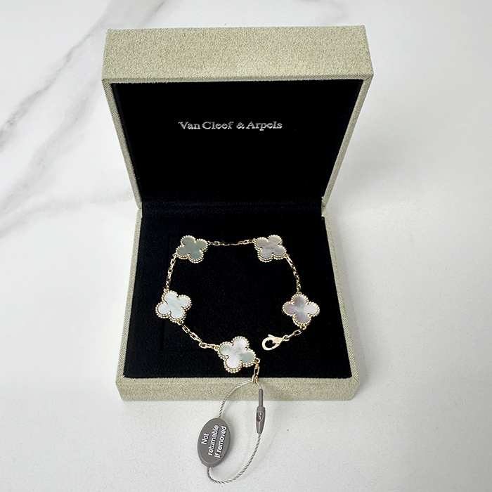 ヴァンクリーフ＆アーペル レディース イエロー ゴールド ブレスレット -  Bangle - acc1211x