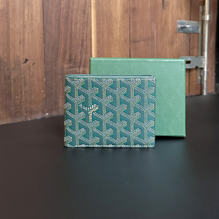 ゴヤール ユニセックス グリーン ビクトワール 二つ折り財布 - Victoire s - gow52x