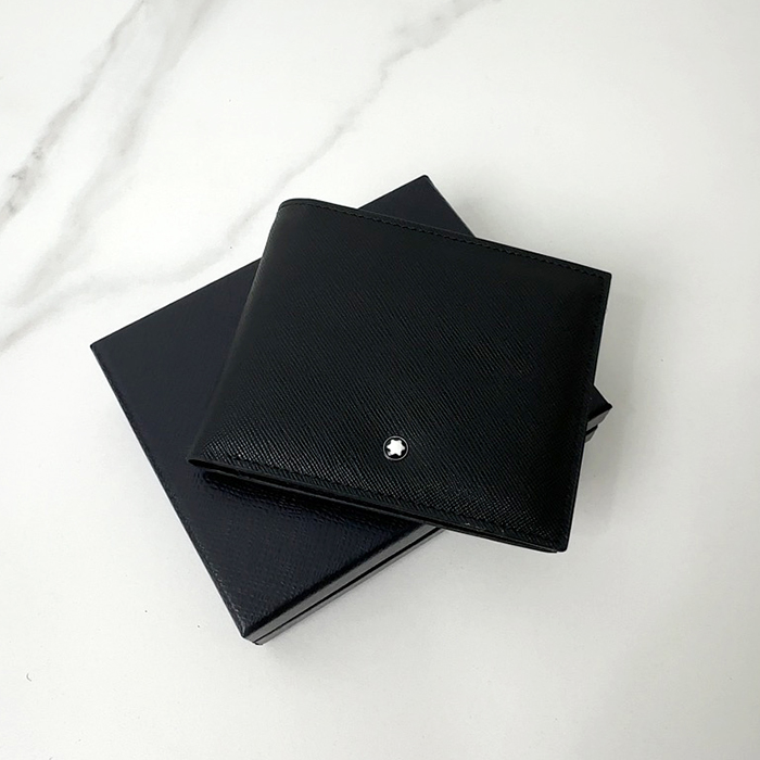 c   Bifold - モンブラン メンズ  LOGOレザーリング Mont008x.ブラック