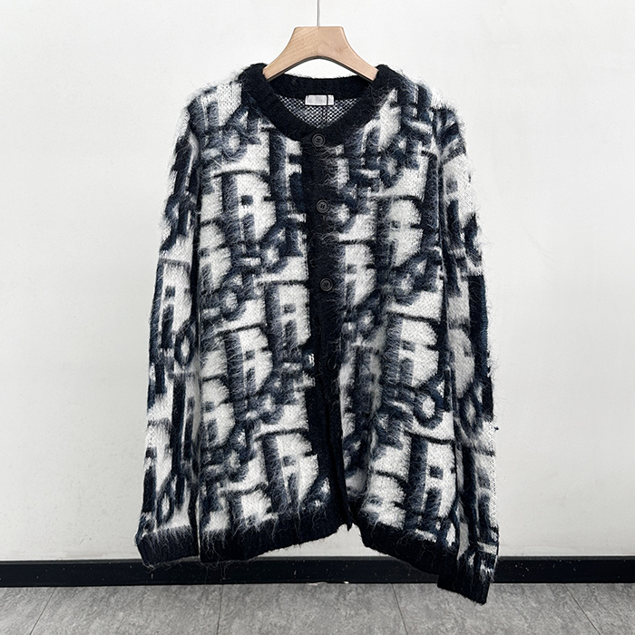 ディオール メンズ ラウンドネックカーディガン -   - dic7816x